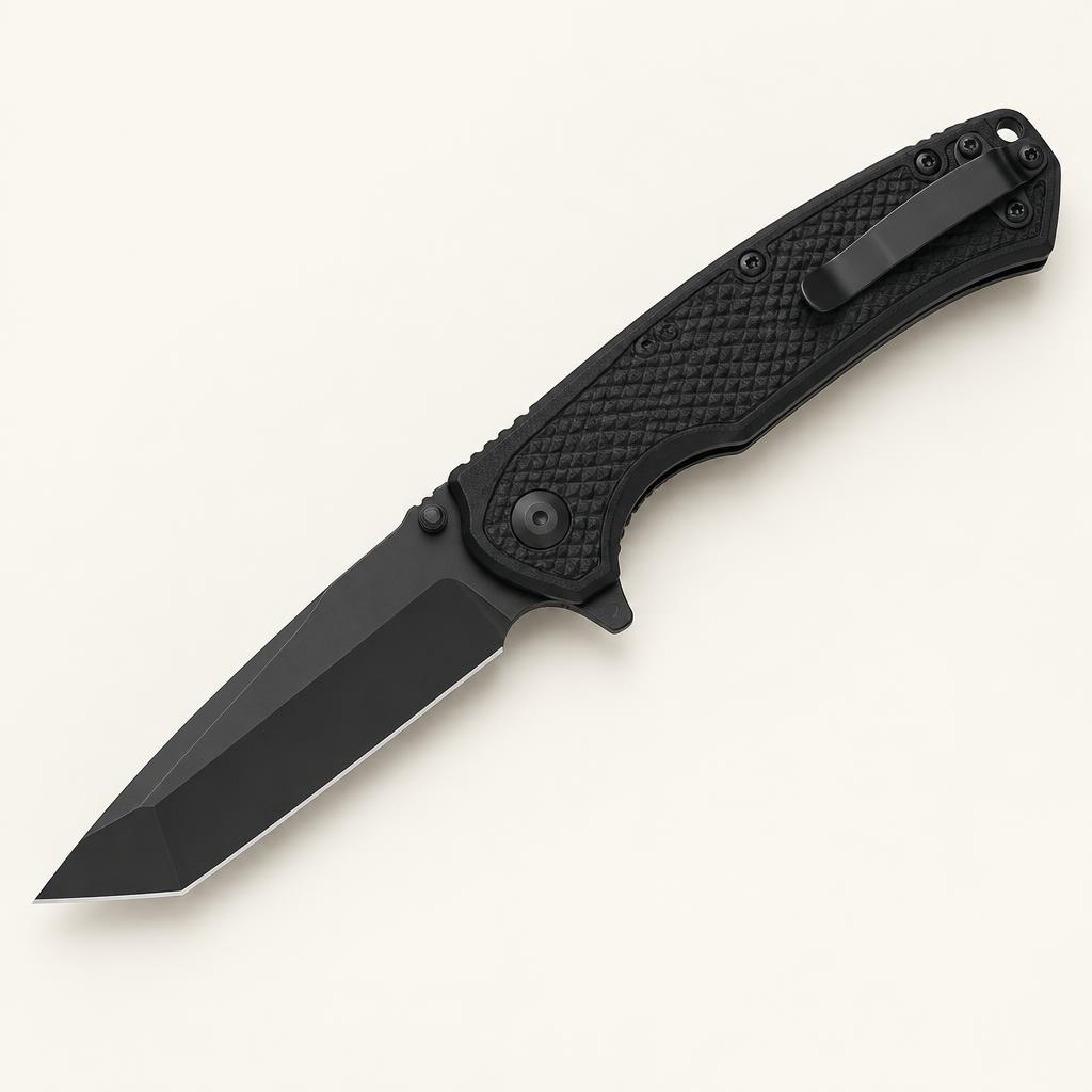 Honey Badger Cross Bolt Tanto folding knife